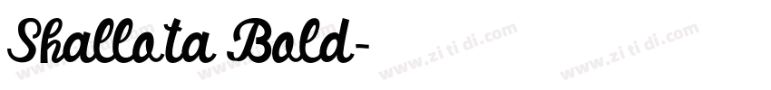 Shallota Bold字体转换